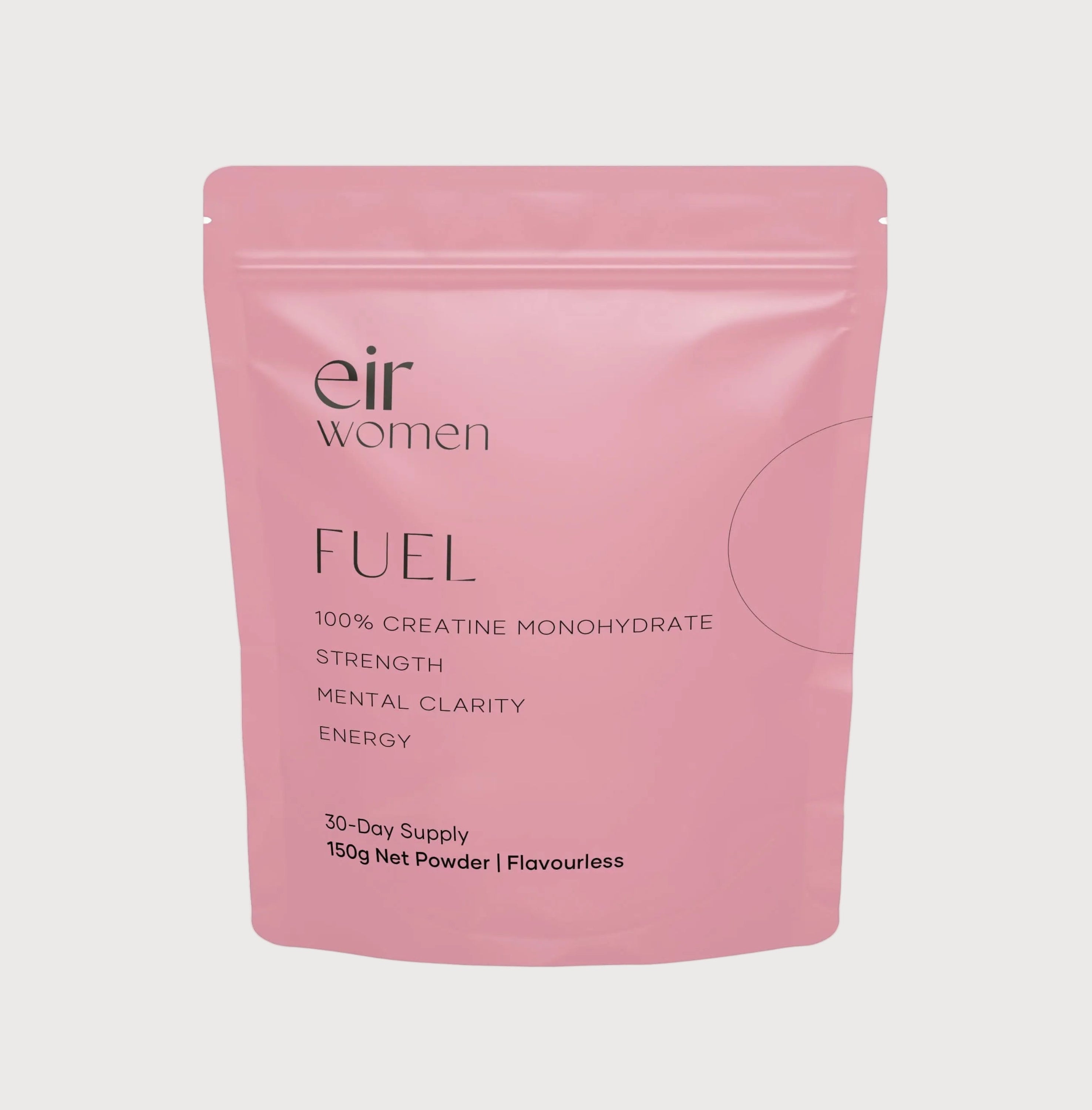 Pink package of 'eir women FUEL' on a white background