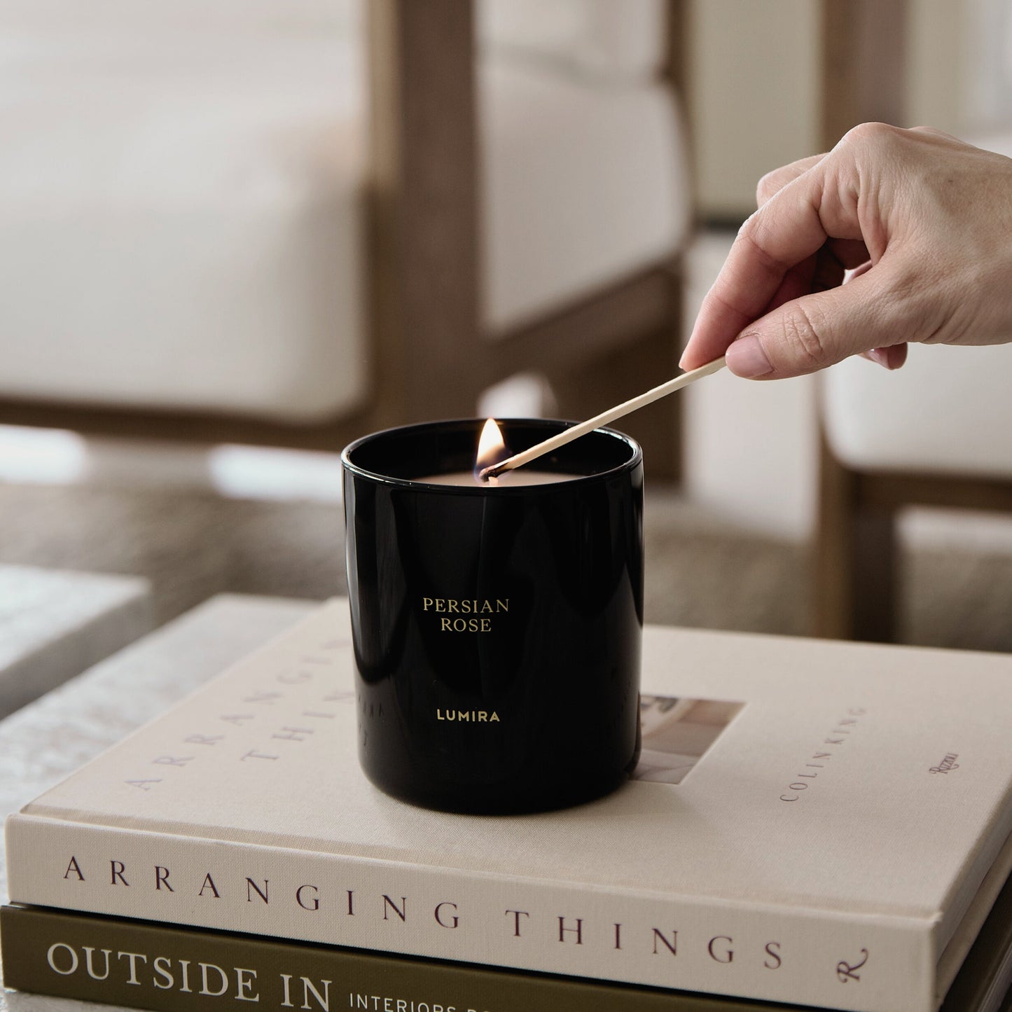 Lumira Persian Rose Candle
