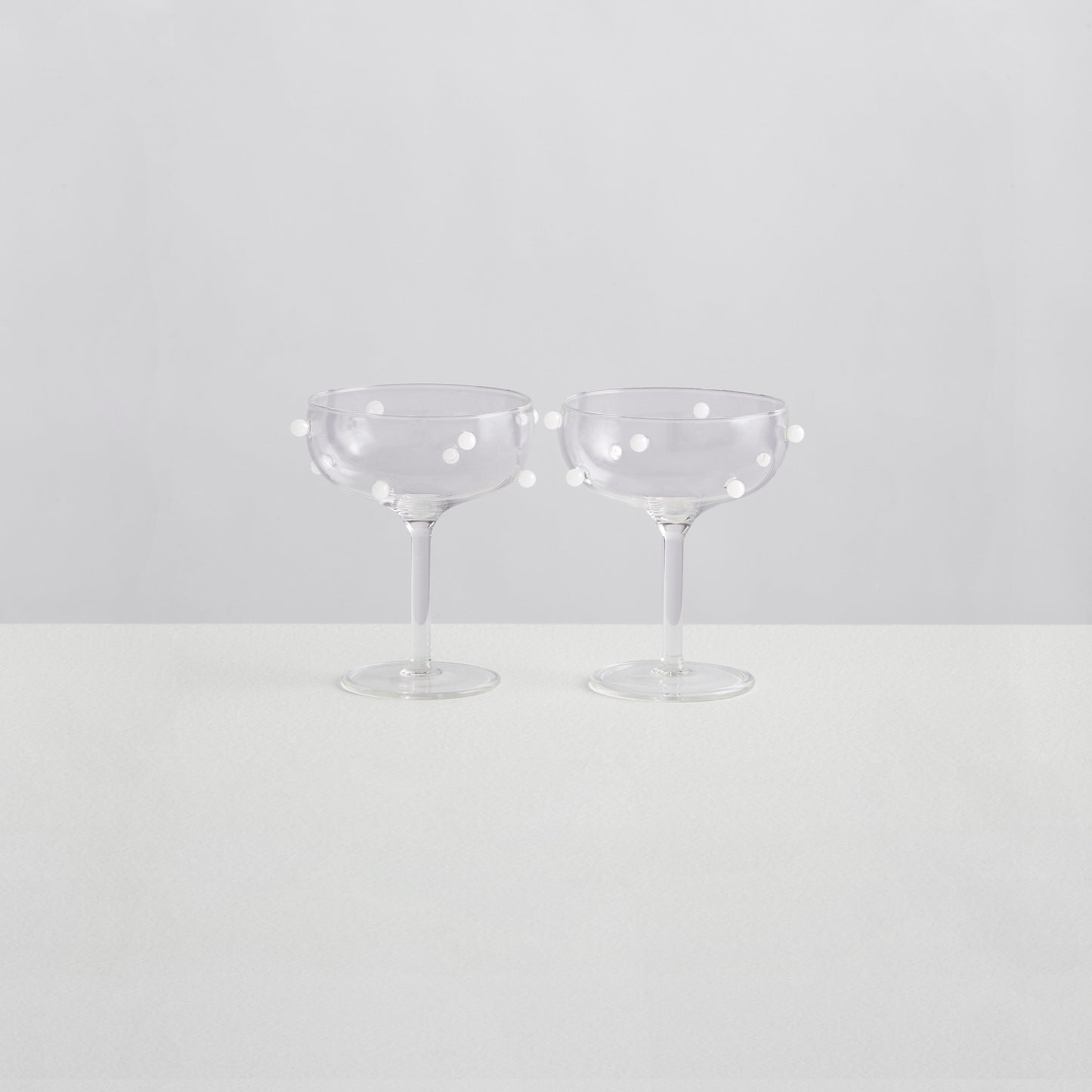 Maison Balzac 2 Pomponette Coupes | Clear & White