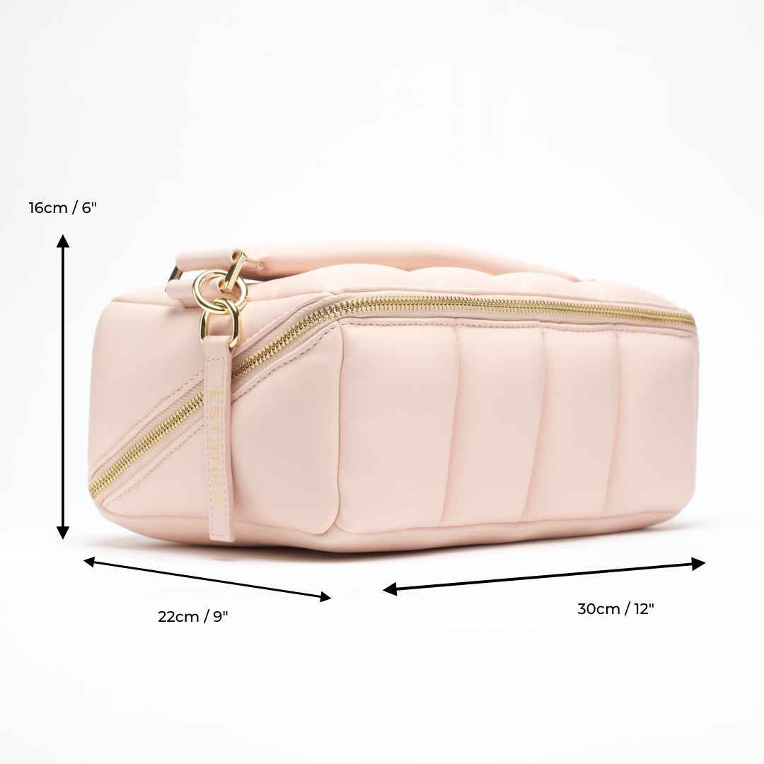 Estetika Blush Pink Makeup Bag Bundle for Stylish Organization