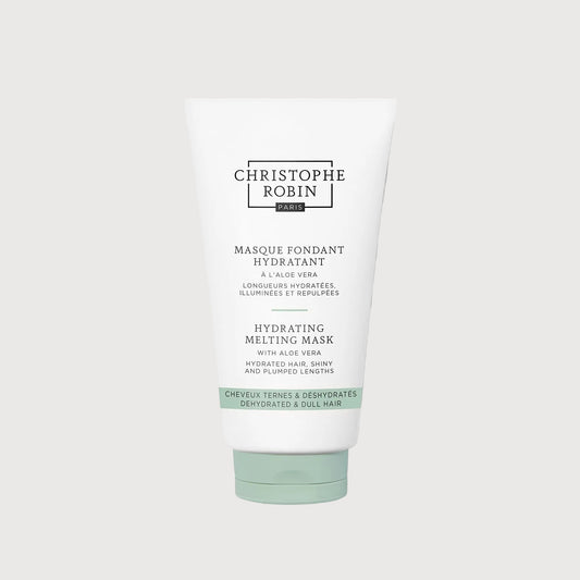 Tube of Christophe Robin hydrating melting mask on a white background