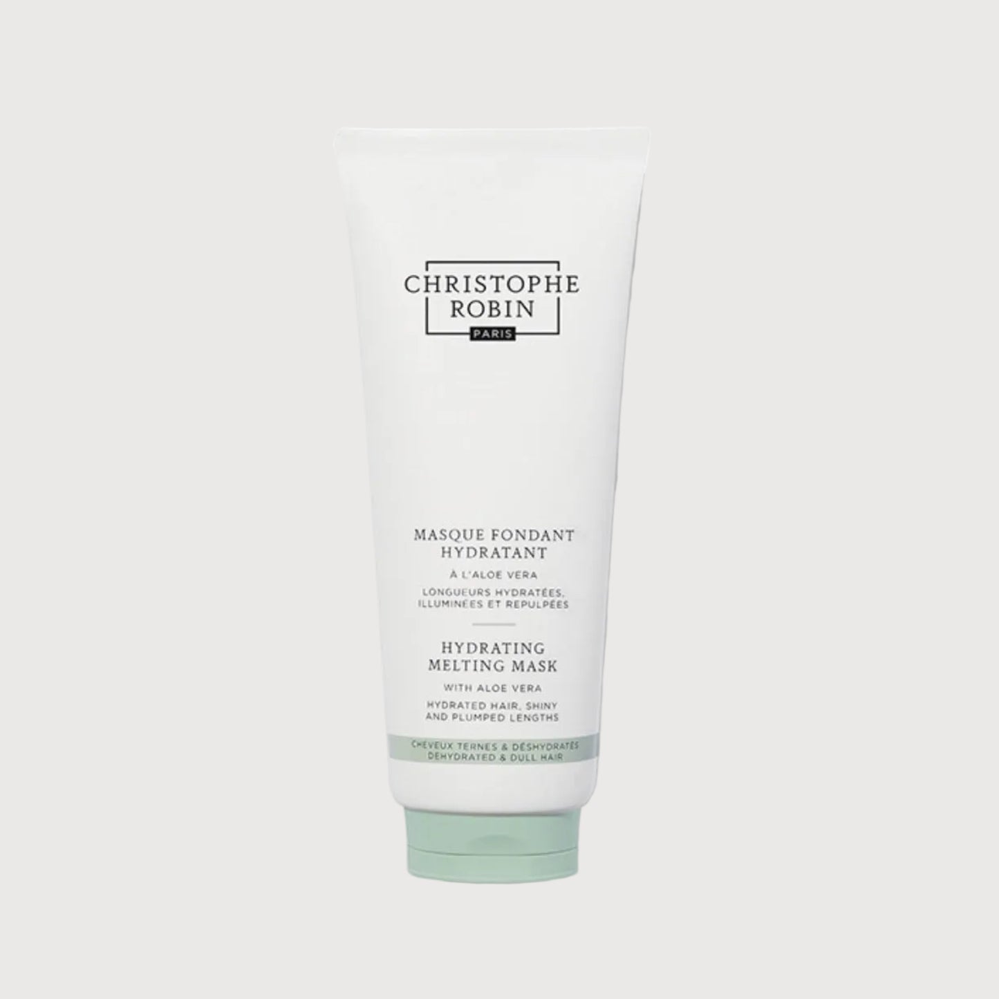 Tube of Christophe Robin hair care product on a white background