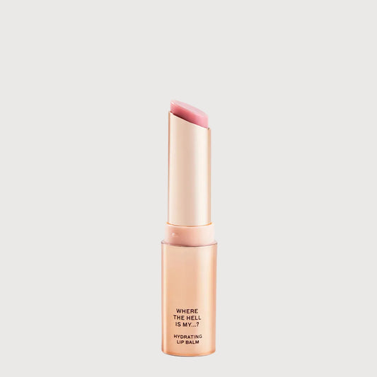 Lip balm with a white background