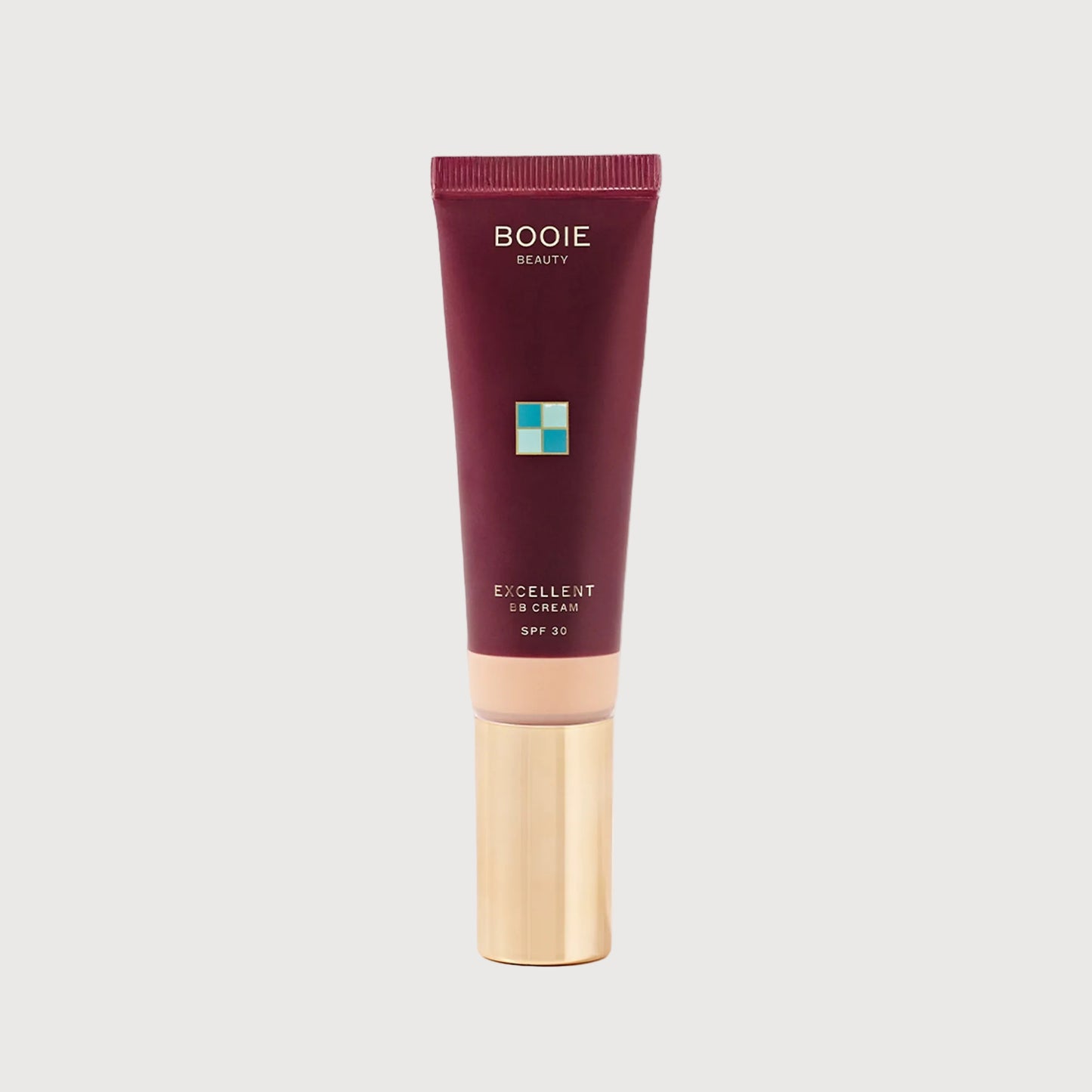 Booie Beauty Excellent UV Cream tube on a white background