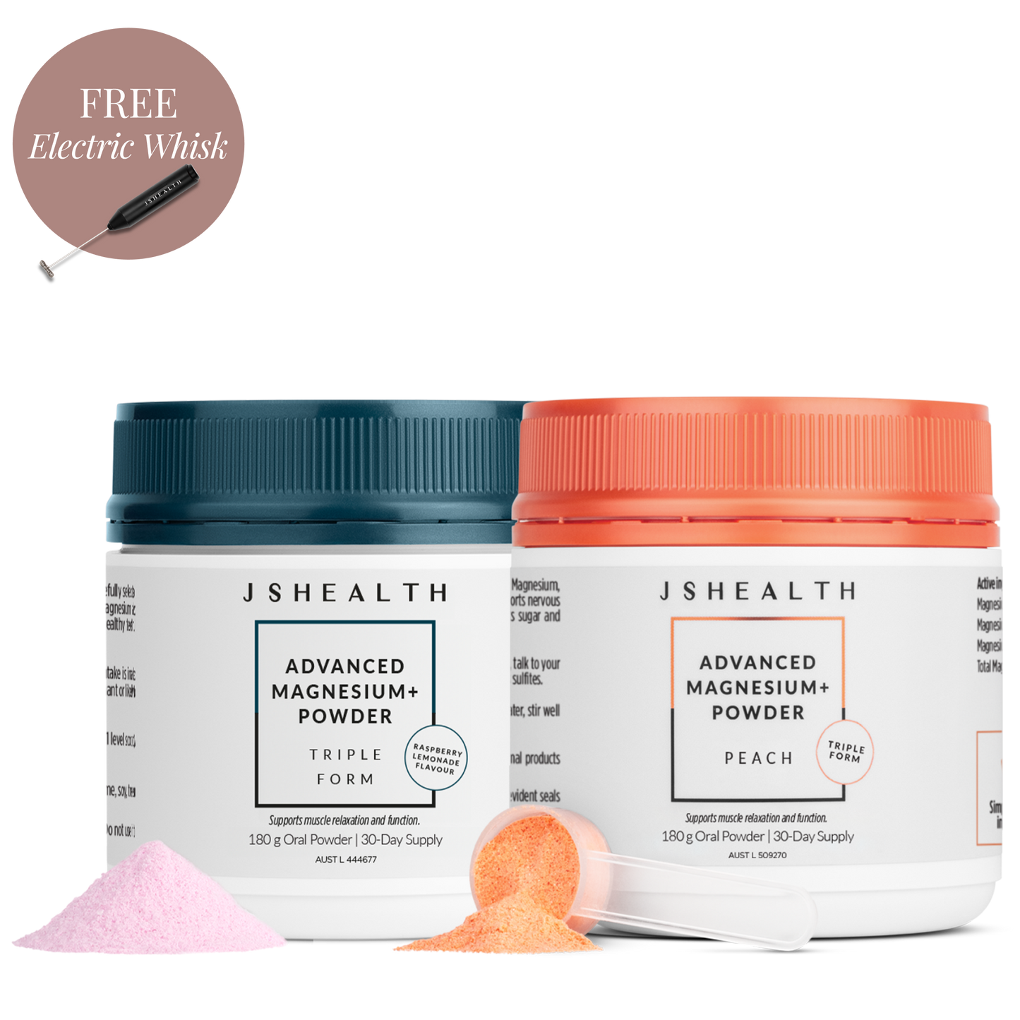 JSHealth Advanced Magnesium+ Powder - Raspberry Lemonade