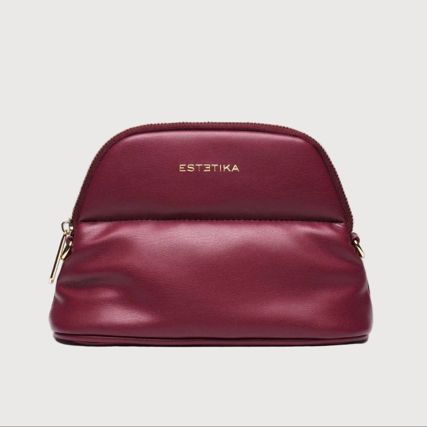Estetika Burgundy MINEE Small Cosmetic Pouch