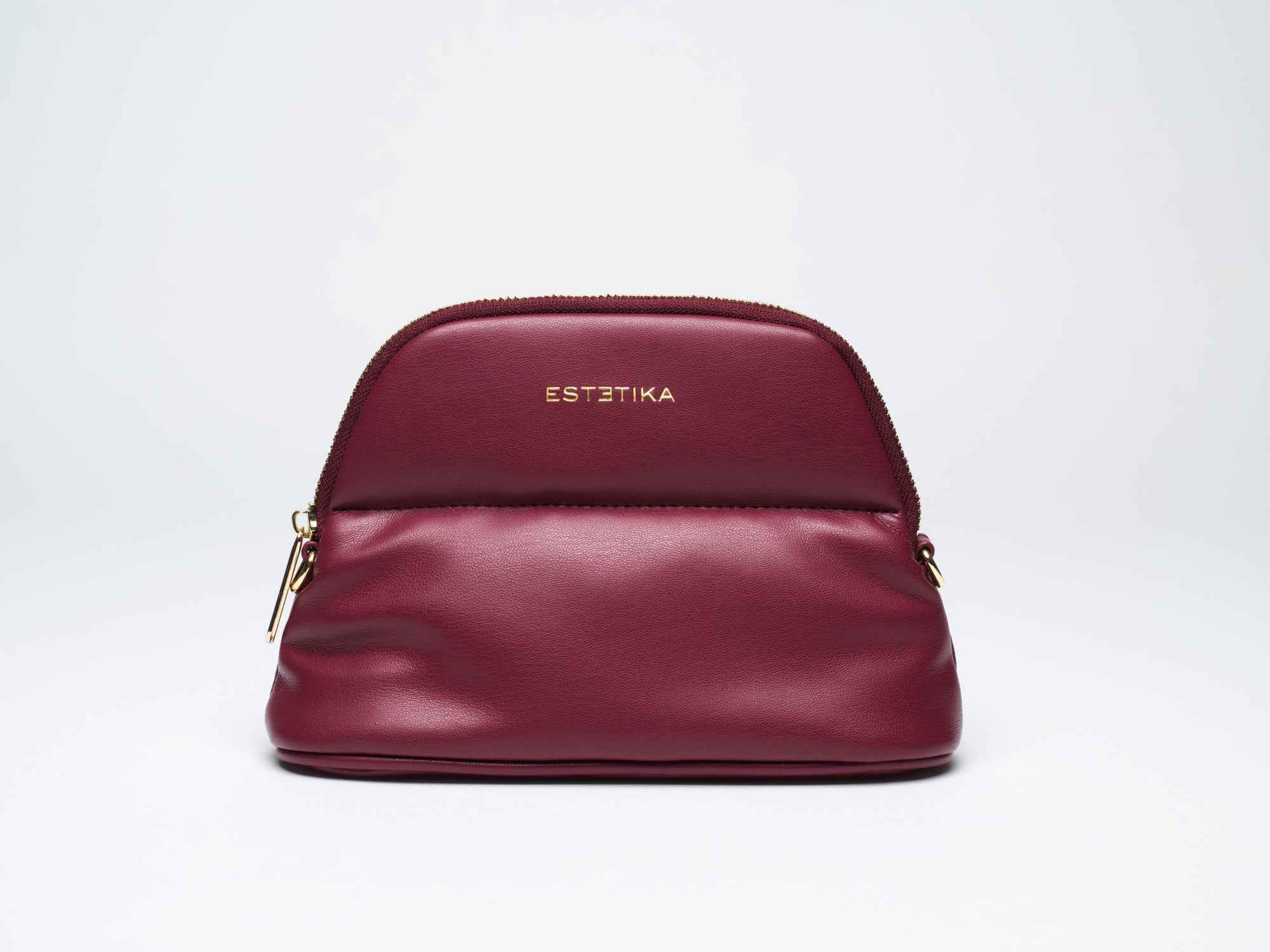 Burgundy MINEE Small Cosmetic Pouch