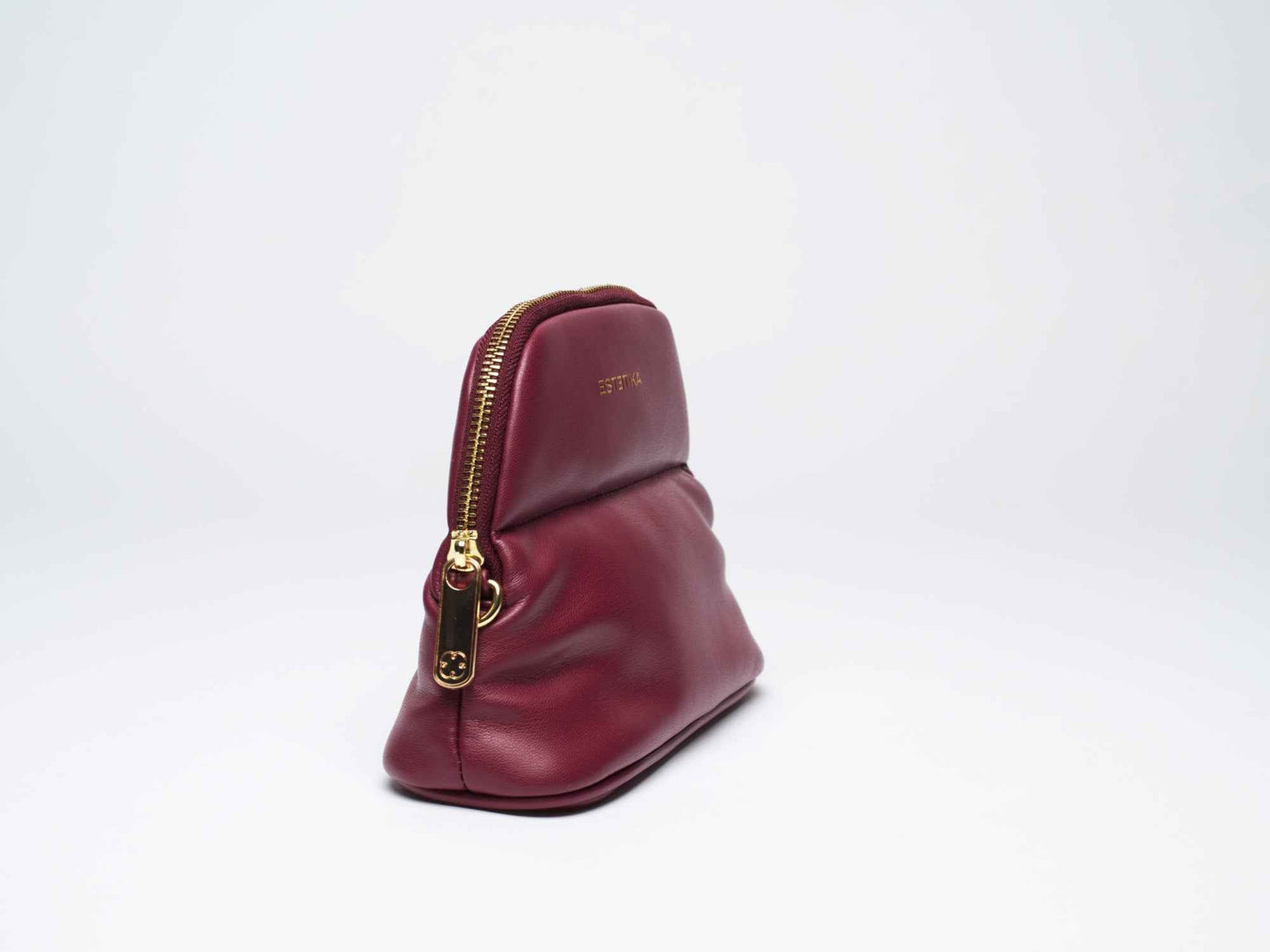 Estetika Burgundy MINEE Small Cosmetic Pouch