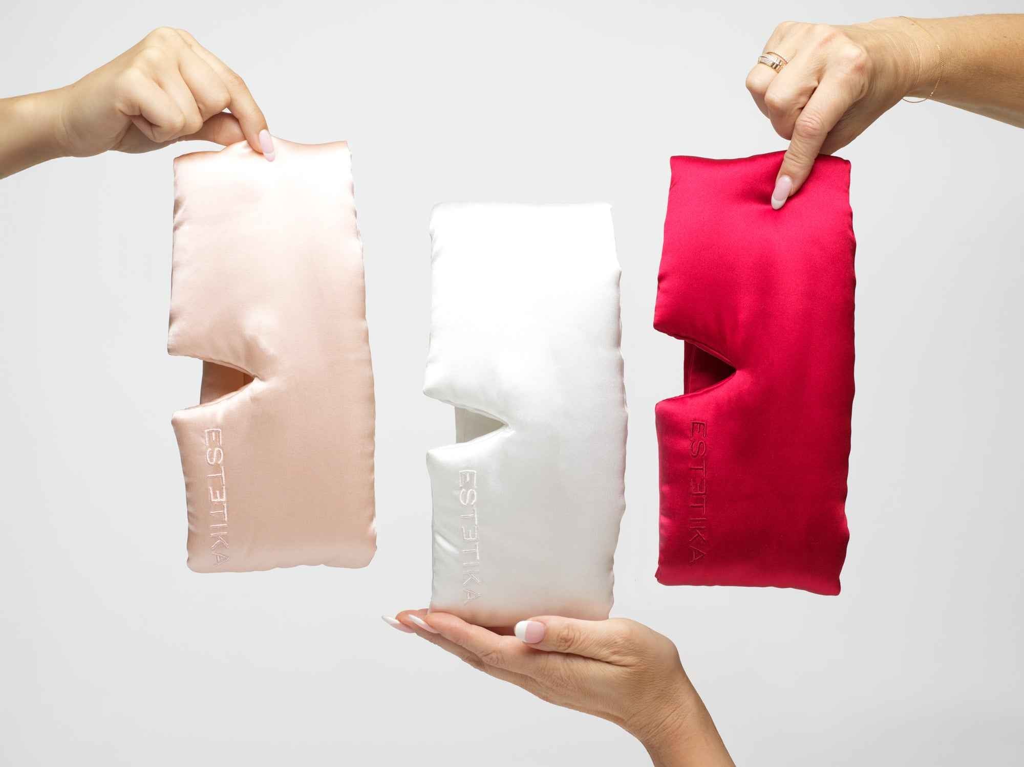 Cooling Red Silk Wide Eye Mask With Gift Box