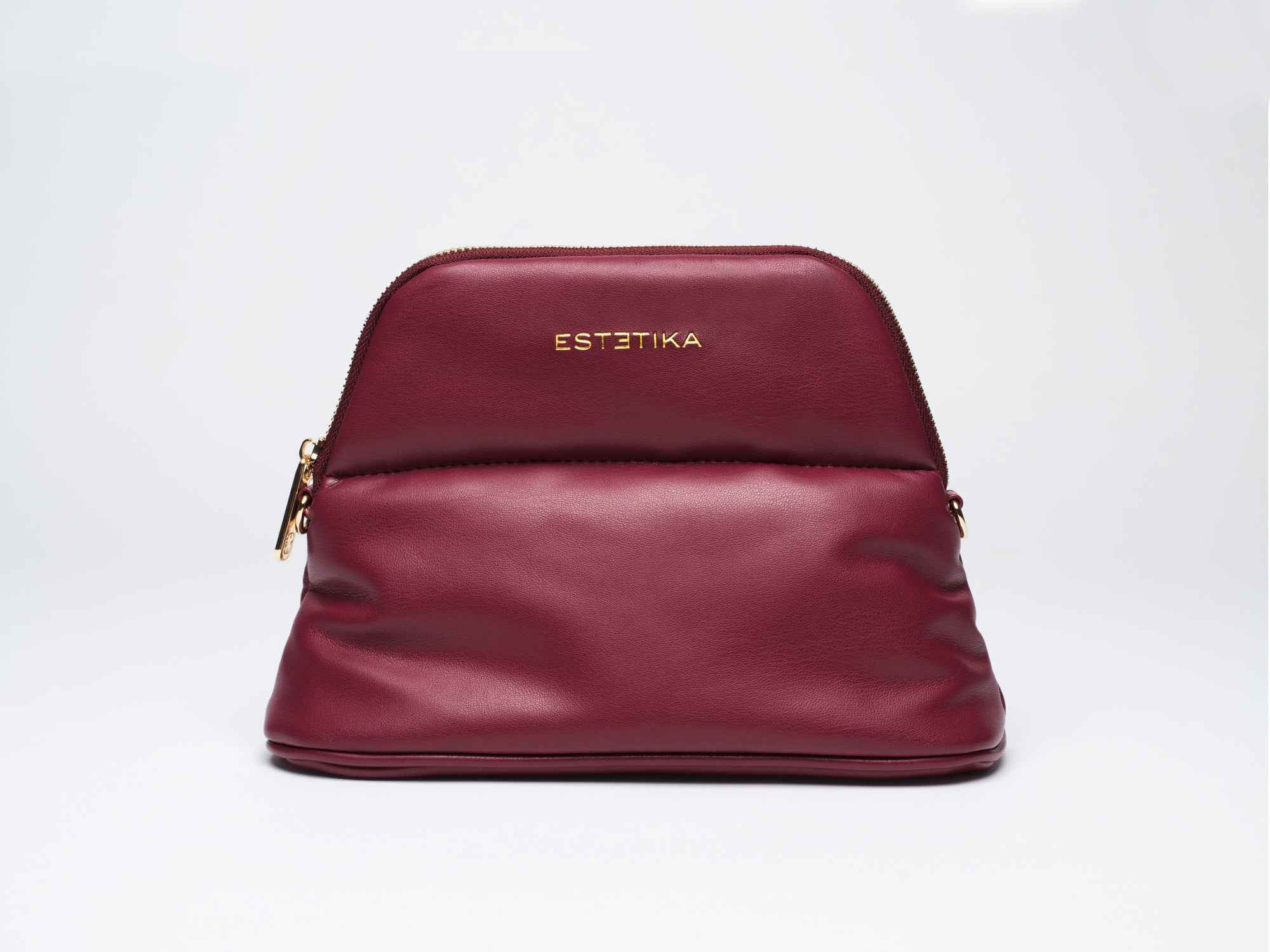 Burgundy MINEE Medium Cosmetic Pouch