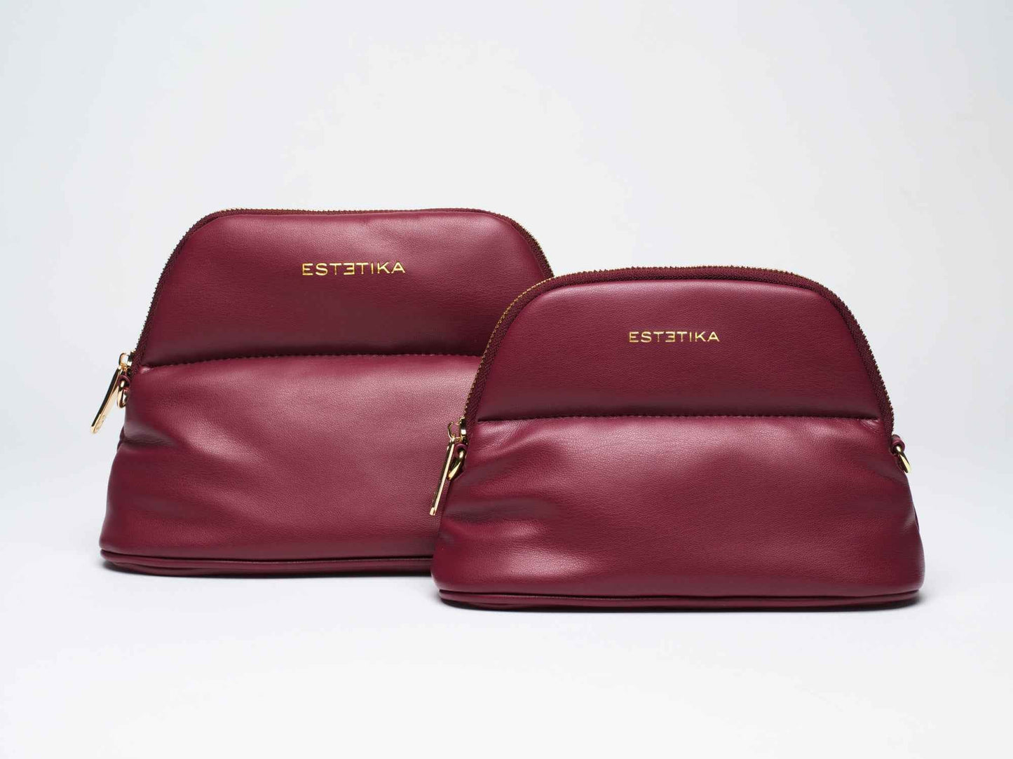 Estetika Burgundy MINEE Medium Cosmetic Pouch