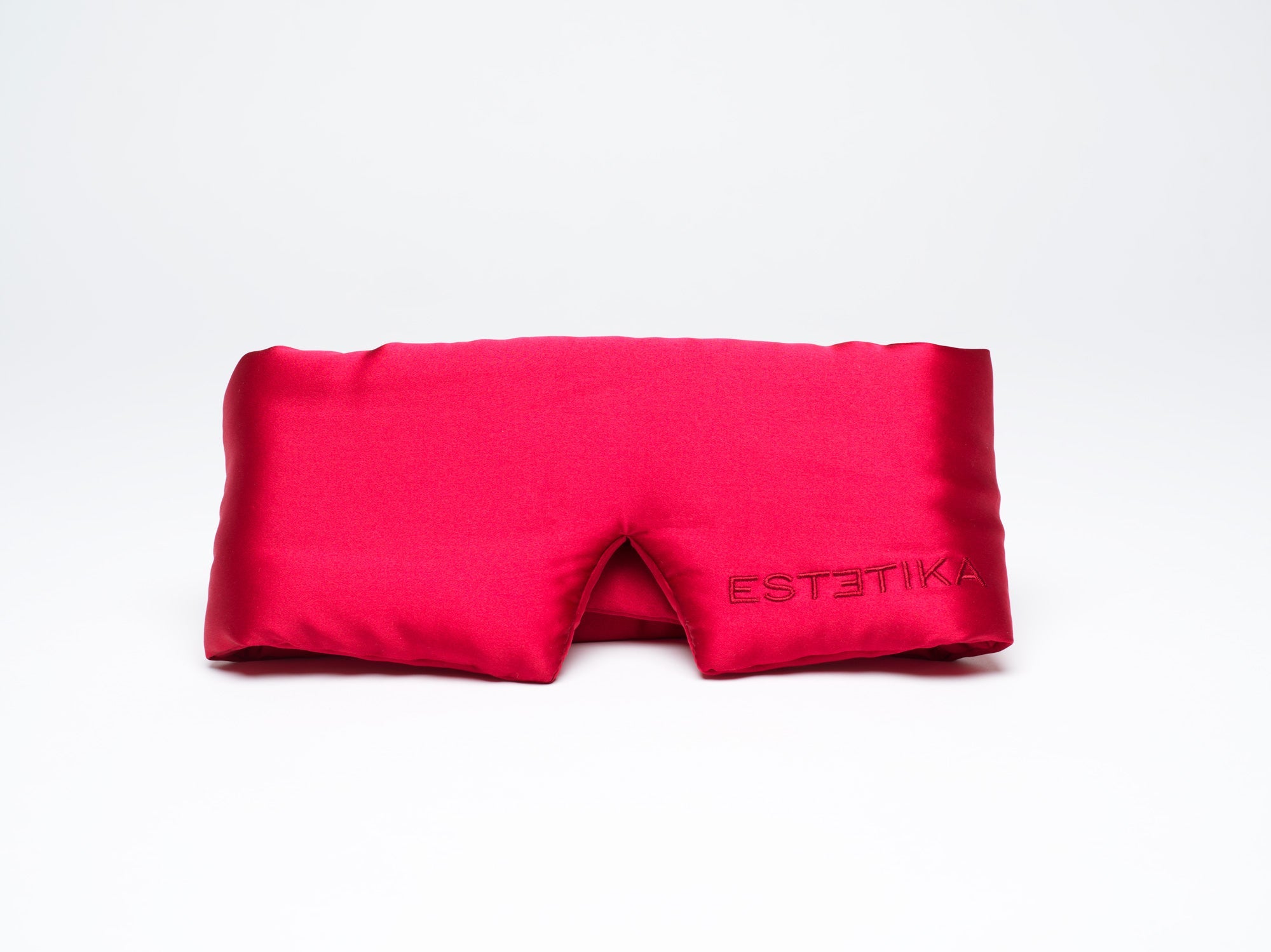 Cooling Red Silk Wide Eye Mask With Gift Box