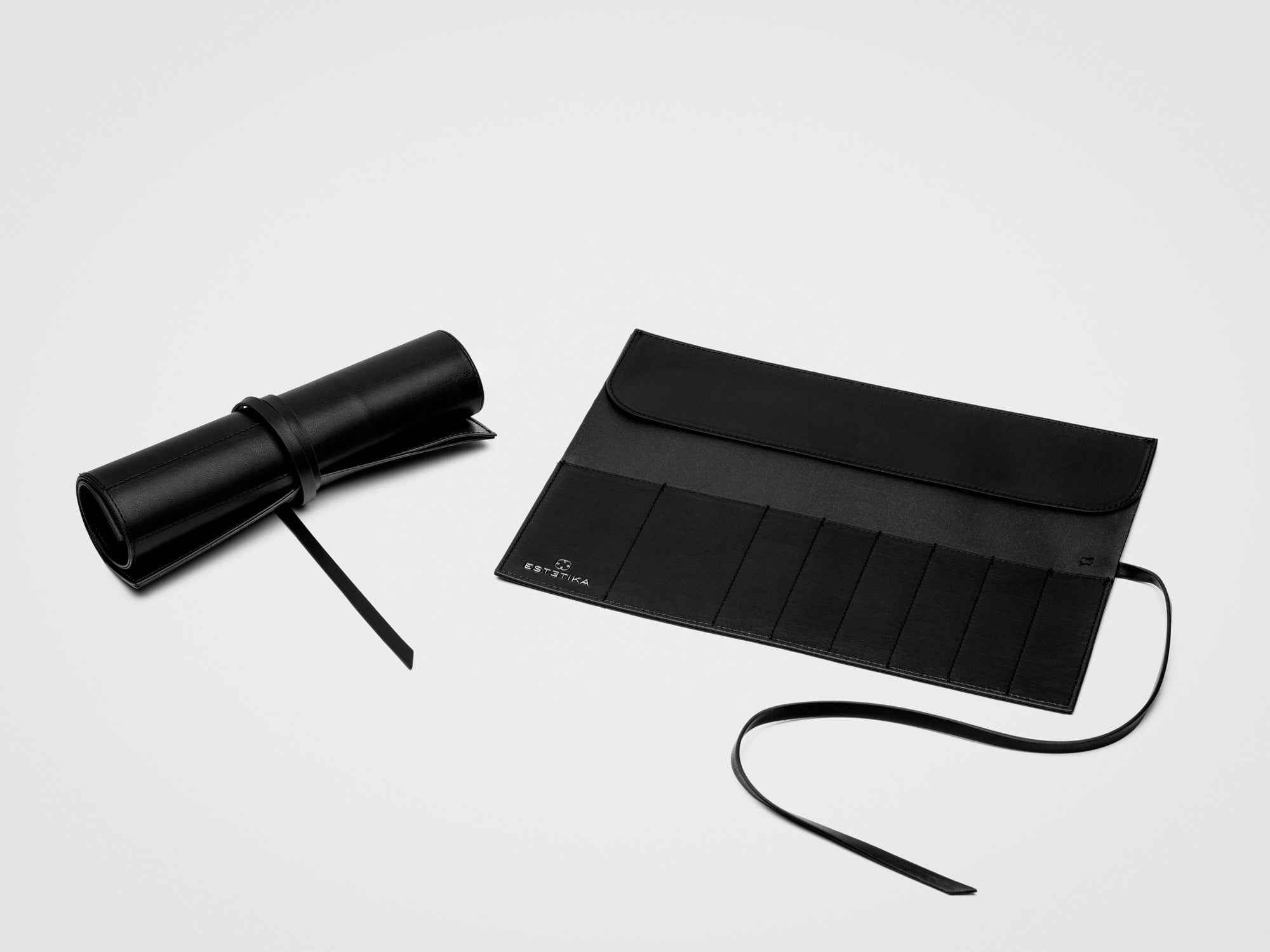 Black Makeup Brush Holder - Stylish Organiser for Brushes and Tools