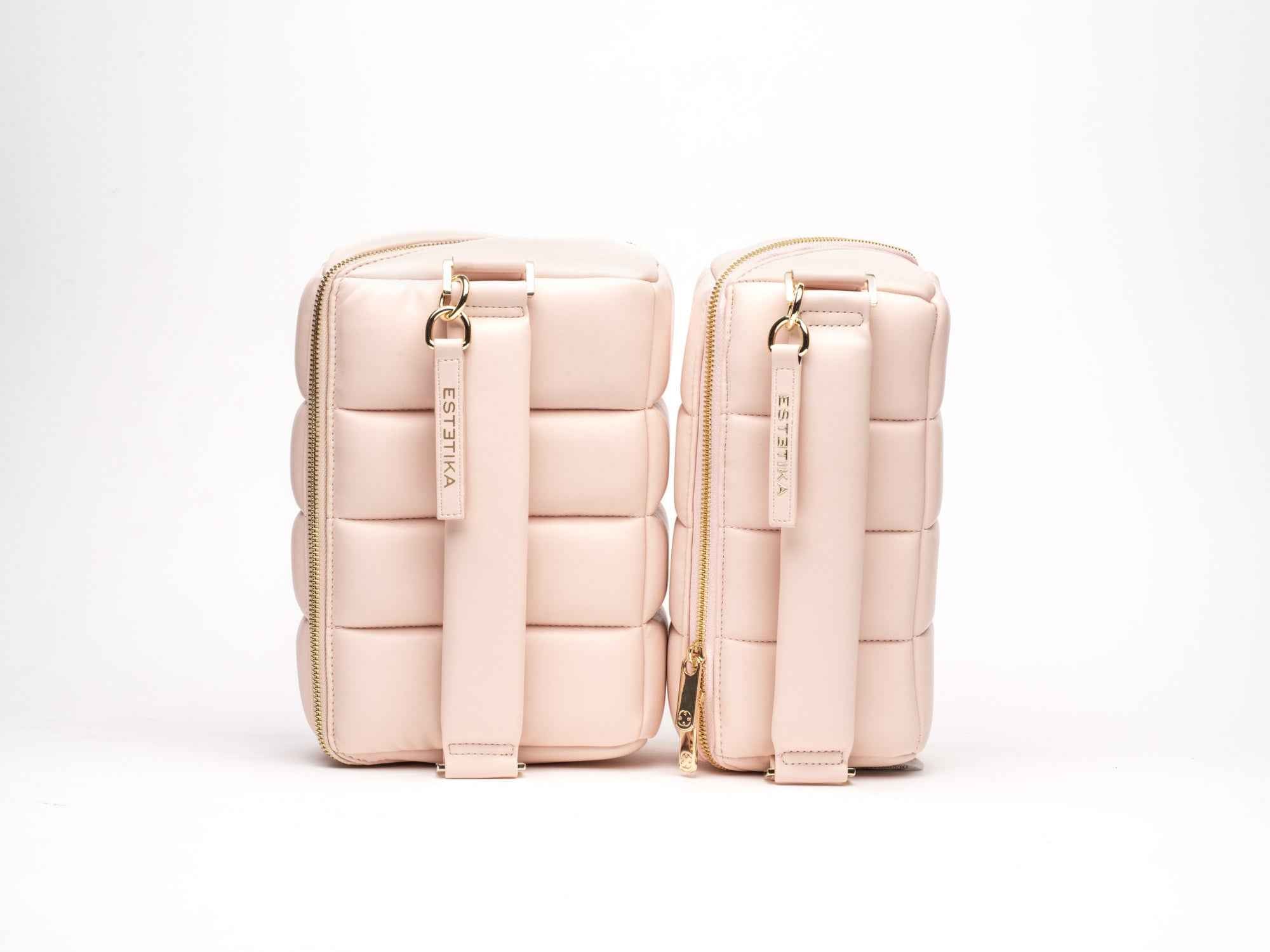 Blush Pink Makeup Bag Bundle for Stylish Organization