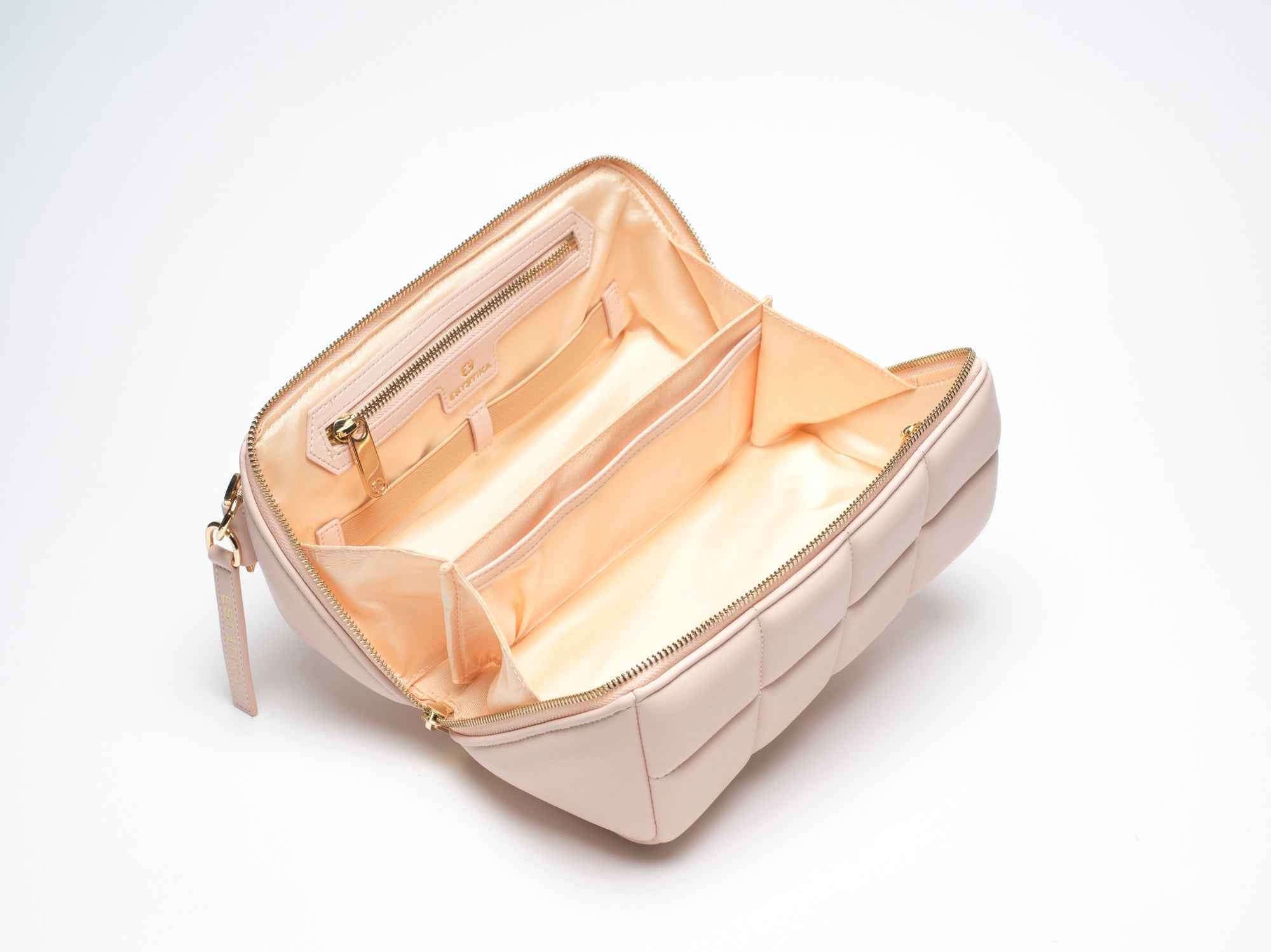 Blush Pink Makeup Bag Bundle for Stylish Organization