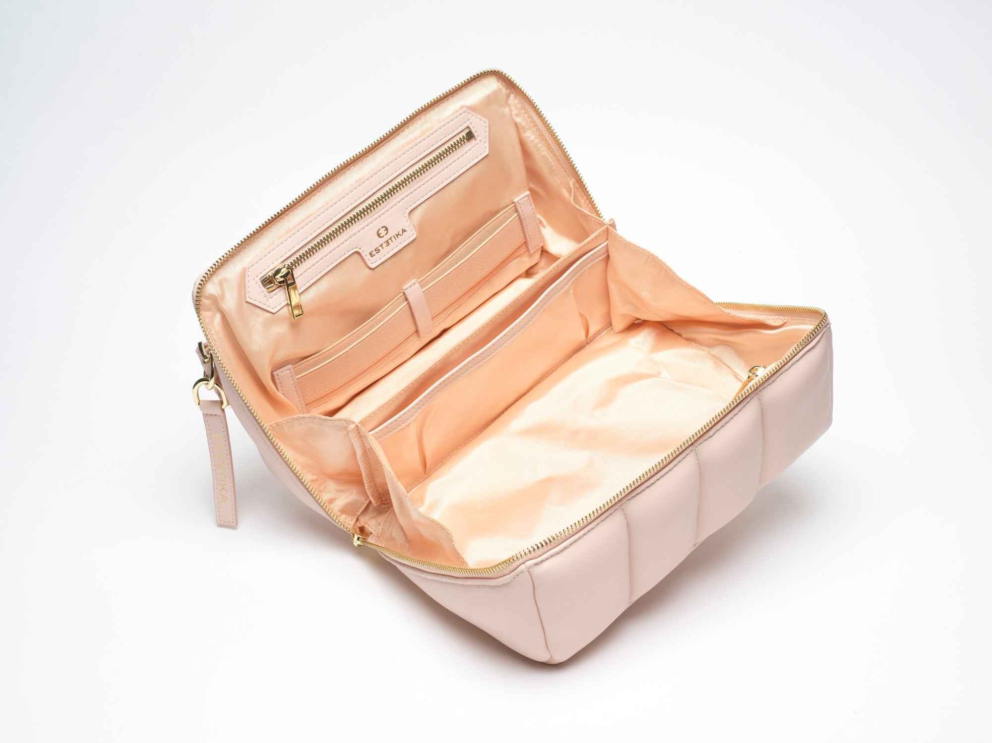 Blush Pink Makeup Bag Bundle for Stylish Organization