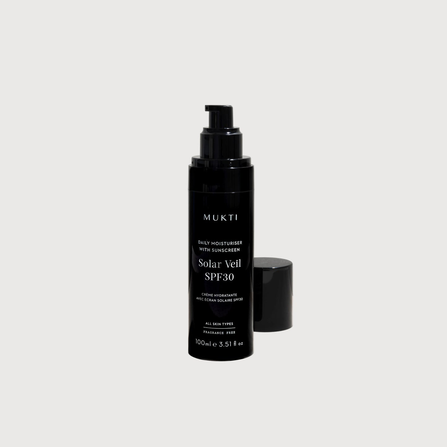 Mukti Daily Moisturiser With Sunscreen Solar Veil SPF30 | 100ml
