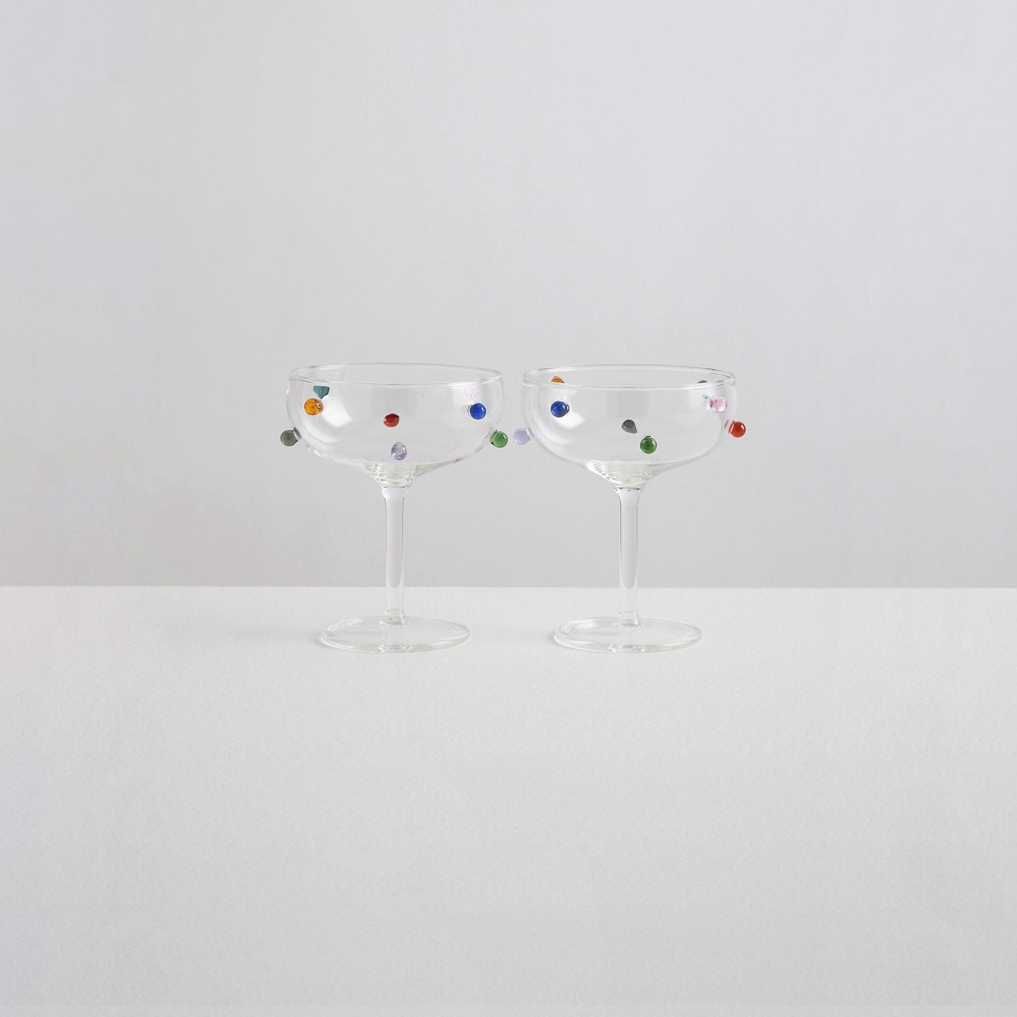 Maison Balzac 2 Pomponette Coupes | Clear & Multi