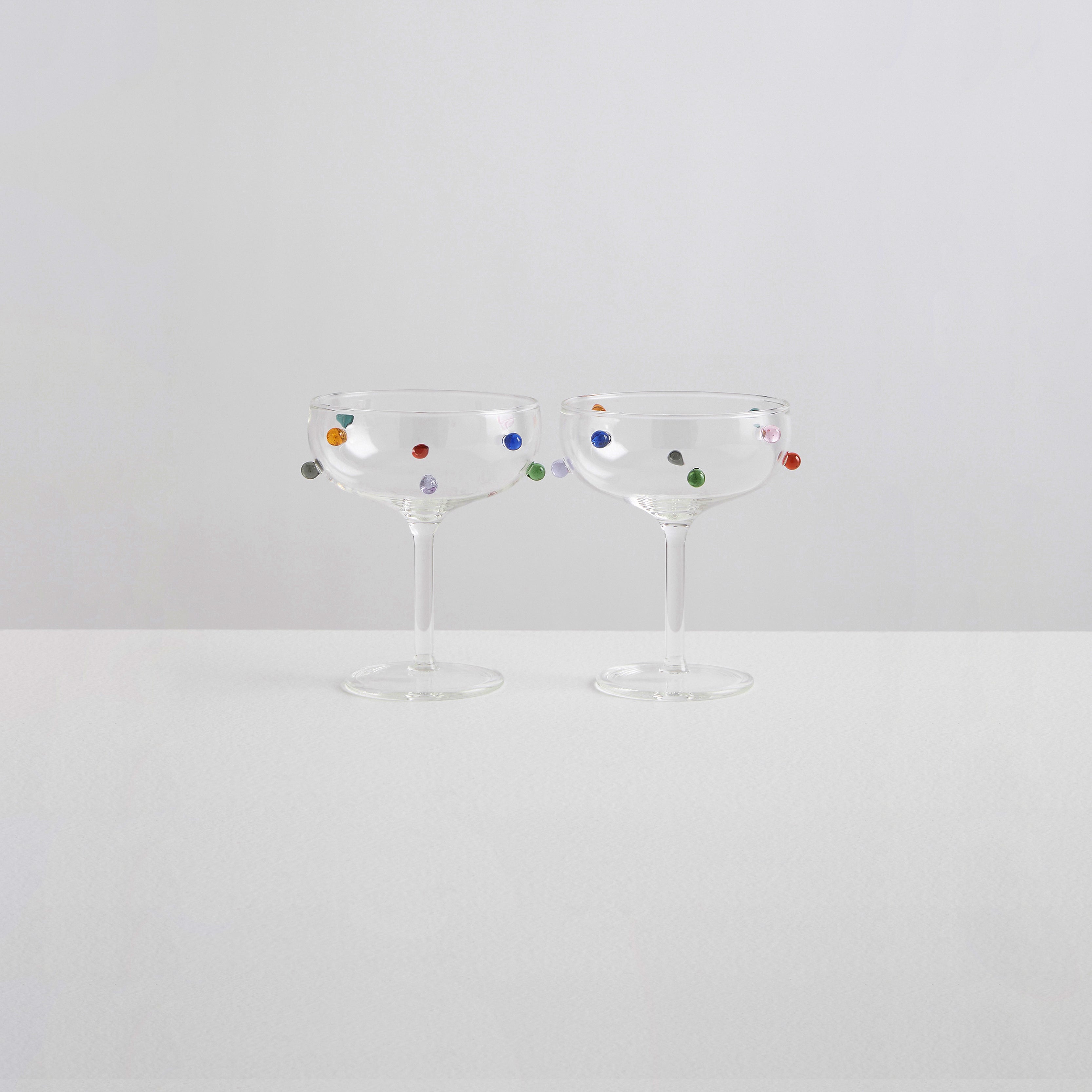 Maison Balzac 2 Pomponette Coupes | Clear & Multi
