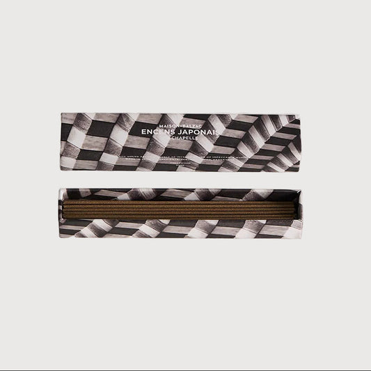 Two boxes with woven patterns and text on a white background