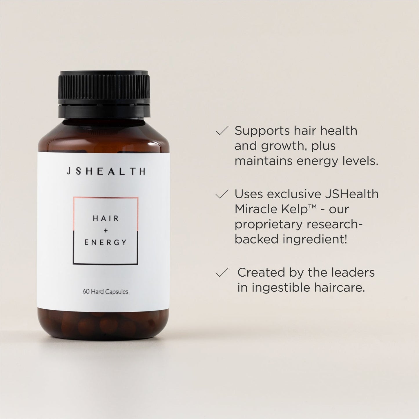 JSHealth Vitamins Au Hair + Energy Formula