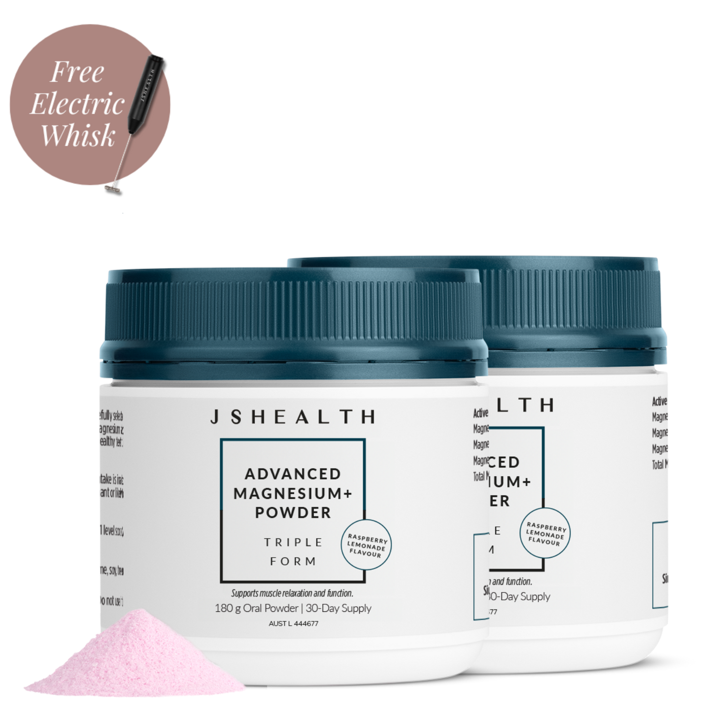 JSHealth Advanced Magnesium+ Powder - Raspberry Lemonade