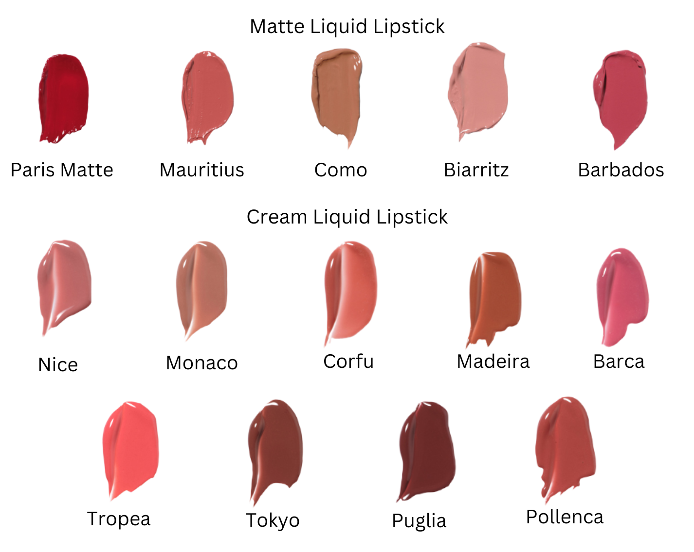 Basics by B Liquid Lip Colours