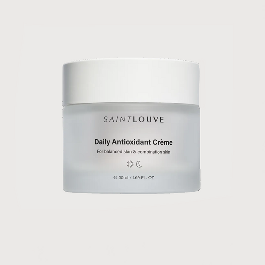 Saint Louve Daily Antioxidant Creme jar on a white background