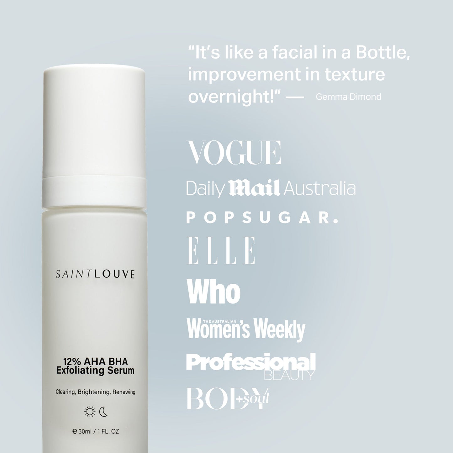 Saintlouve - 12% AHA BHA Exfoliating Serum