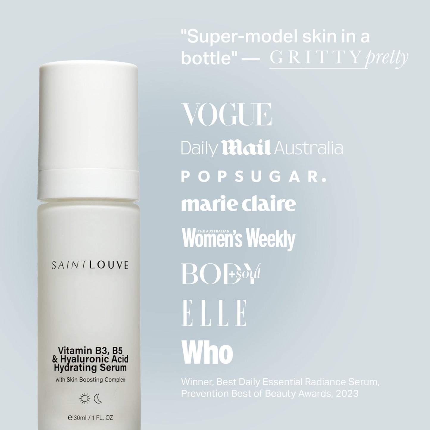 Saintlouve - Vitamin B3, B5 & Hyaluronic Acid Hydrating Serum
