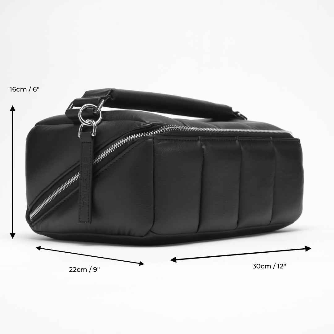 Black Makeup Bag Set Bundle for Travel and Organisation
