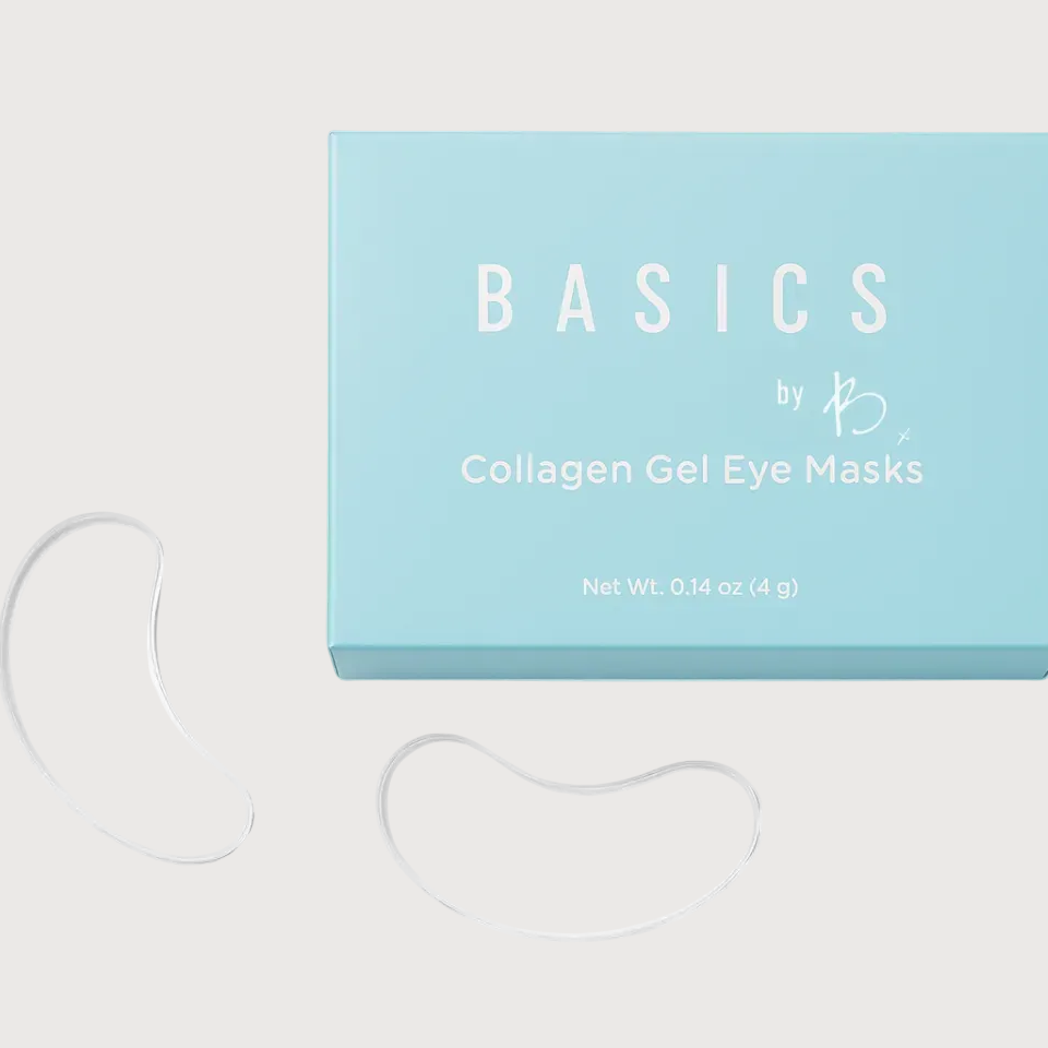 Basics by B Collagen Gel Eye Masks – Hydrating, Anti-Puffiness Under Eye Treatment (10 Pairs)