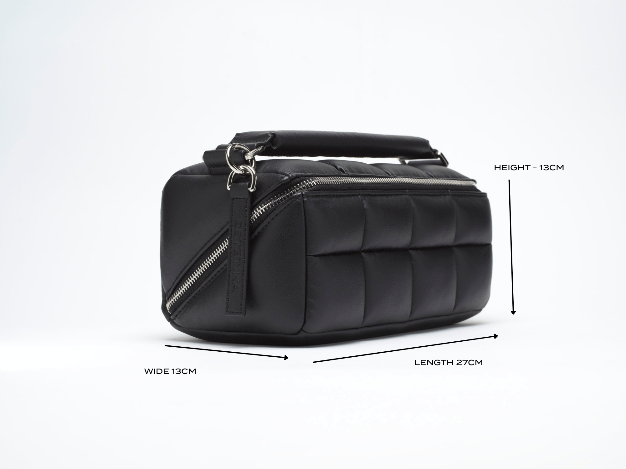 Black HOMEE Medium Makeup Bag - Designer Cosmetic Case